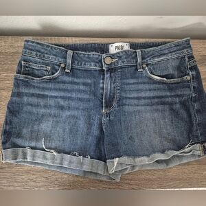 Paige Jimmy Jimmy Cut Off Denim Jean Shorts